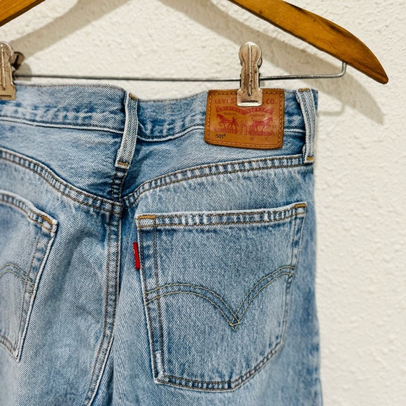 Levi’s 501 premium button fly denim jeans distressed 26x28 - Picture 5 of 7